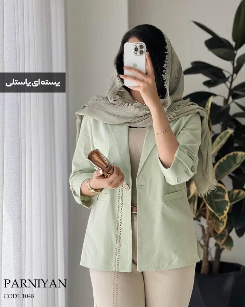 حراج کت مدل پرنیان جنس لینن پنبه کد 1048 - تصویر 4