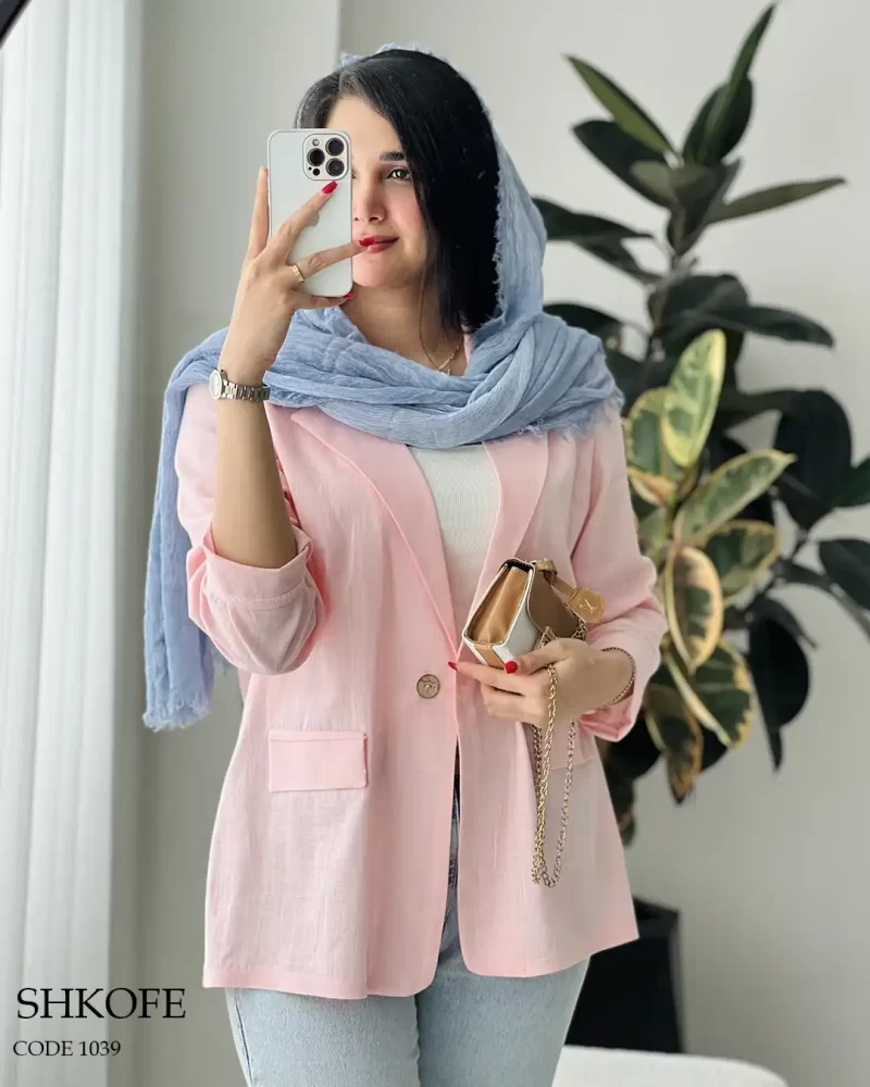 کت مدل شکوفه جنس لینن اسلپ درجه یک کد 1039 - تصویر 12