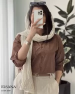 شومیز مانتویی السانا جنس داکرون نخ کد 1049 - تصویر 7