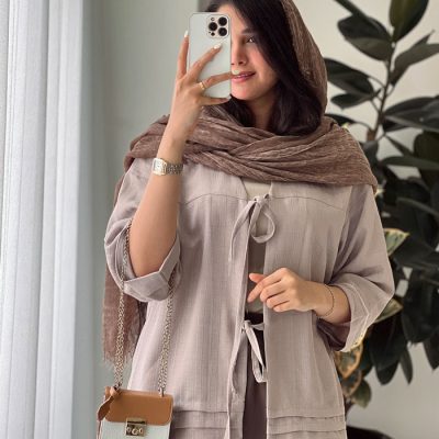 مانتو عروسکی خاکی