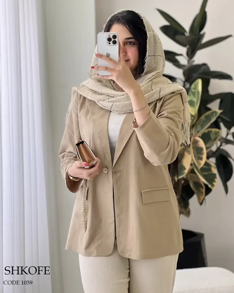 کت مدل شکوفه جنس لینن اسلپ درجه یک کد 1039 - تصویر 9