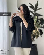 شومیز مانتویی مدل پناه جنس داکرون نخ کد 1043 - تصویر 8