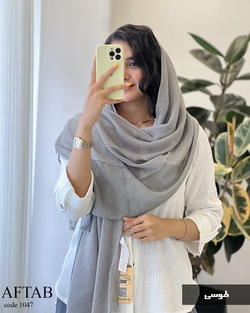 شال آفتاب جنس خیلی نرم لطیف کد 1047 - تصویر 7