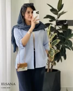 شومیز مانتویی السانا جنس داکرون نخ کد 1049 - تصویر 9