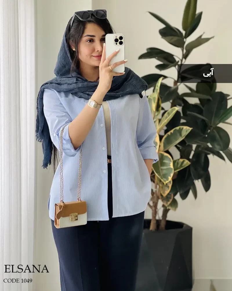 شومیز مانتویی السانا جنس داکرون نخ کد 1049 - تصویر 9