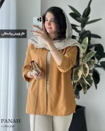 شومیز مانتویی مدل پناه جنس داکرون نخ کد 1043 - تصویر 7