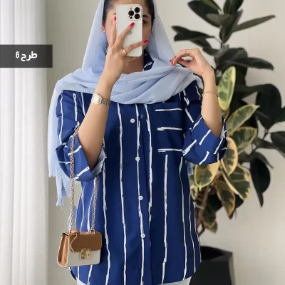 حراج شومیز مانتویی سورا 2 جنس نخی کد 1026