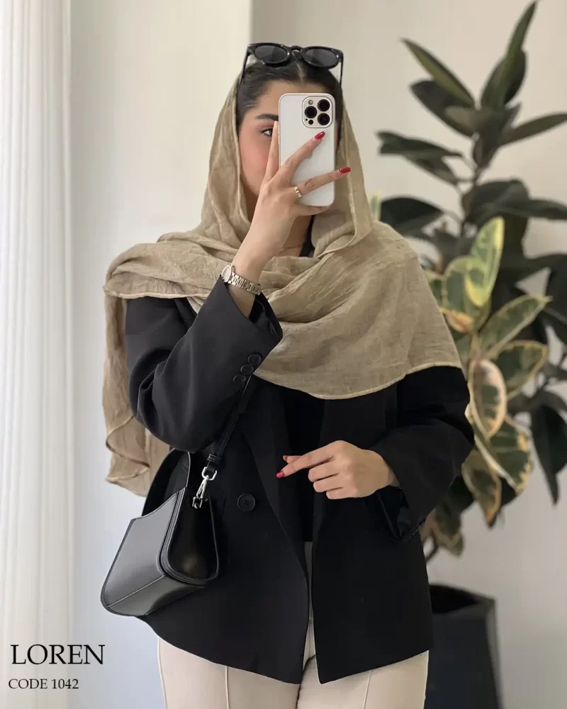 شال لورِن جنس نخ وارداتی کد 1042 - تصویر 9