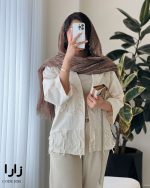 حراج کت زارا جنس لینن زارا کد 1055 - تصویر 3