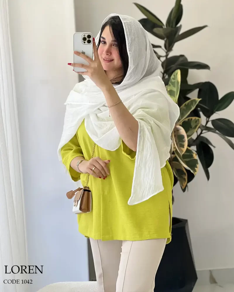 شال لورِن جنس نخ وارداتی کد 1042 - تصویر 8