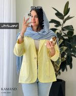 کت مدل کمند جنس لینن پنبه کد 1053 - تصویر 2