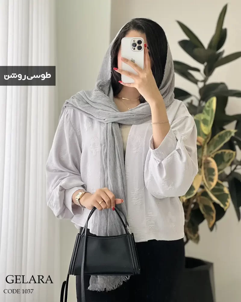 حراج کراپ کت مدل گلارا جنس صوفیا کد 1037 - تصویر 3