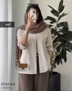 شومیز مانتویی السانا جنس داکرون نخ کد 1049 - تصویر 2