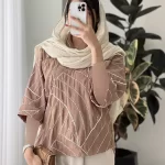 حراج مانتو مدل دنیز جنس صابونی نوار دوزی شده کد 1038