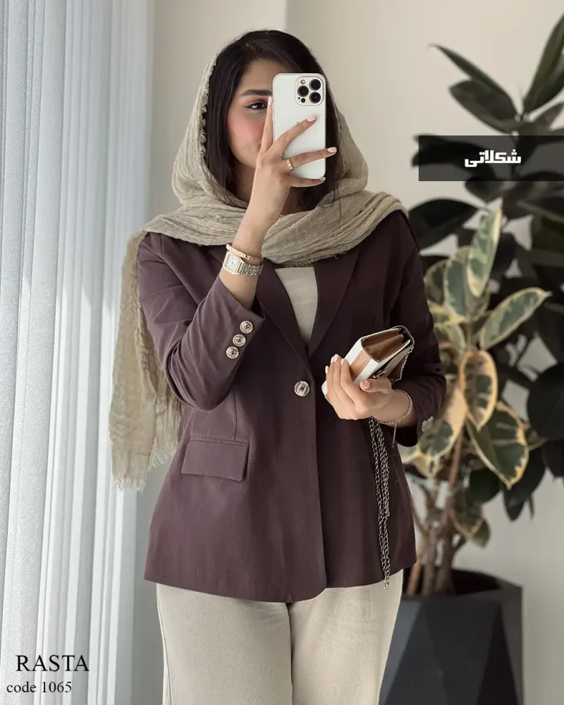 کت مدل رستا جنس لینن پنبه کد 1065 - تصویر 11