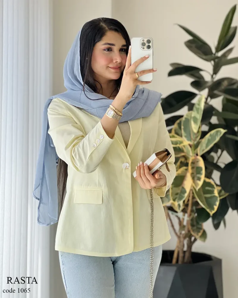 کت مدل رستا جنس لینن پنبه کد 1065 - تصویر 14