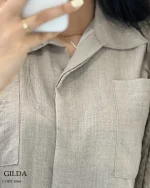 حراج مدل گیلدا جنس لینن صوفیا کد 1064 - تصویر 7