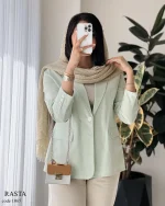 کت مدل رستا جنس لینن پنبه کد 1065 - تصویر 10