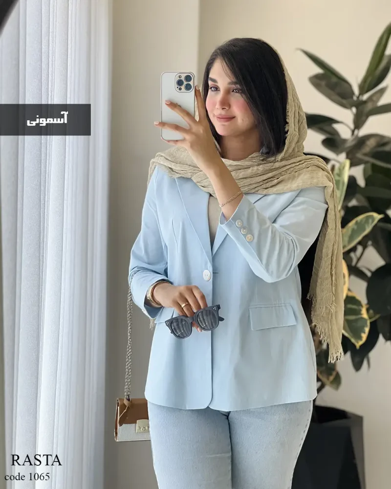 کت مدل رستا جنس لینن پنبه کد 1065 - تصویر 2