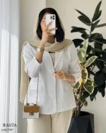 کت مدل رستا جنس لینن پنبه کد 1065 - تصویر 9