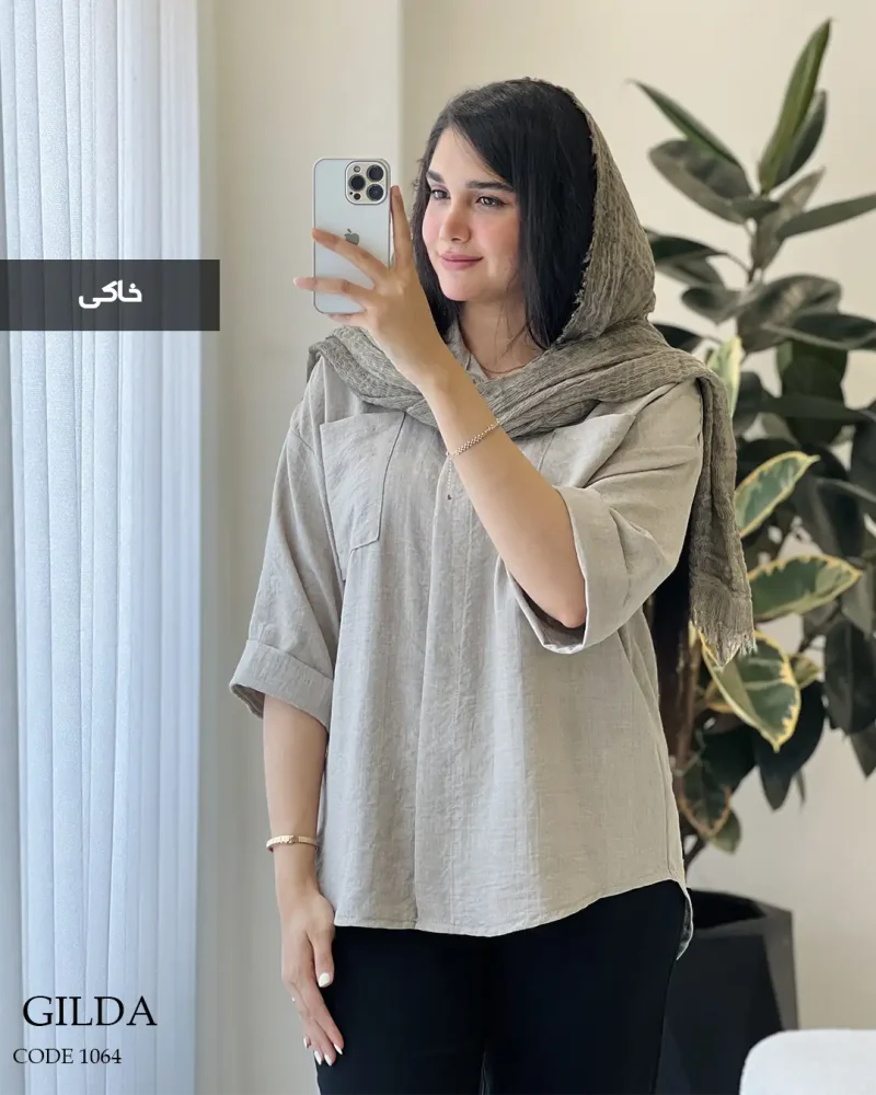 حراج مدل گیلدا جنس لینن صوفیا کد 1064 - تصویر 9