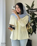 کت مدل رستا جنس لینن پنبه کد 1065 - تصویر 6