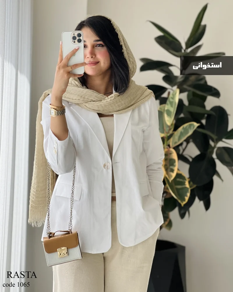 کت مدل رستا جنس لینن پنبه کد 1065 - تصویر 8