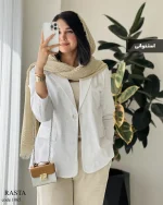 کت مدل رستا جنس لینن پنبه کد 1065 - تصویر 8