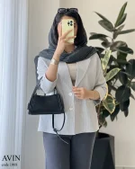 کت مدل آوین جنس لینن زارا کد 1068 - تصویر 3