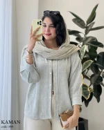 حراج مدل رنگین کمان لینن زارا کد 1080 - تصویر 2