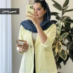 حراج کت مدل روشنا جنس لینن پنبه کد 1075