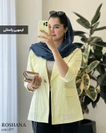 حراج کت مدل روشنا جنس لینن پنبه کد 1075