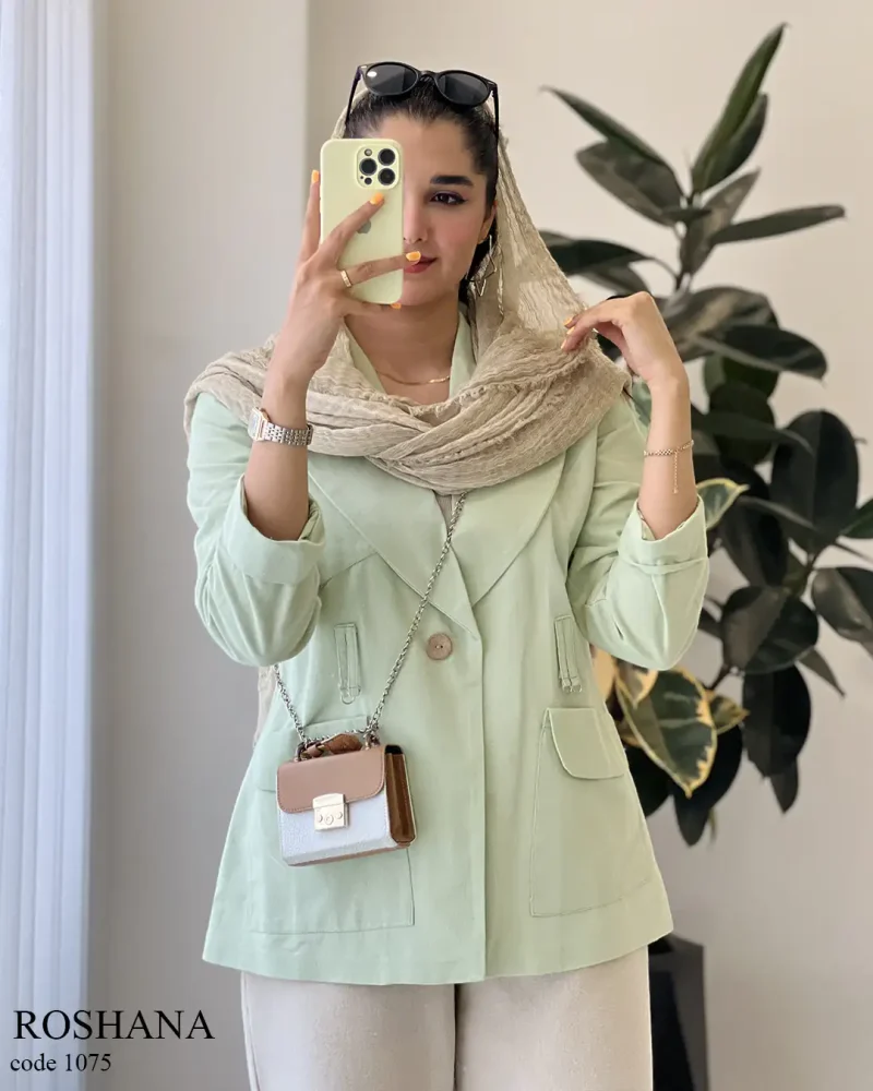 حراج کت مدل روشنا جنس لینن پنبه کد 1075 - تصویر 8