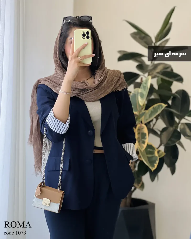 کت مدل روما جنس لینن پنبه کد 1073 - تصویر 4