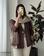 حراج کت مدل پرنیان جنس لینن پنبه کد 1048 - تصویر 8