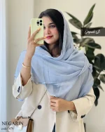 شال نگارین جنس حریر کبریتی کد 1079