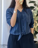 حراج مدل سارینا جنس لینن زارا کد 1076 - تصویر 7