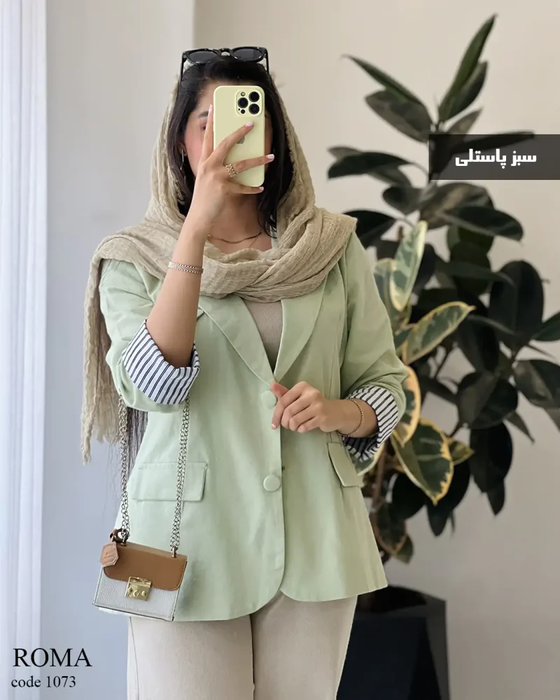 کت مدل روما جنس لینن پنبه کد 1073 - تصویر 3
