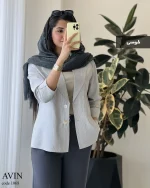 کت مدل آوین جنس لینن زارا کد 1068 - تصویر 10