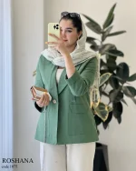 حراج کت مدل روشنا جنس لینن پنبه کد 1075 - تصویر 6