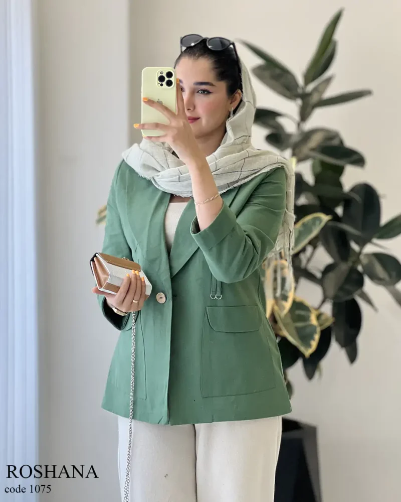 حراج کت مدل روشنا جنس لینن پنبه کد 1075 - تصویر 6