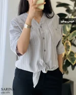 حراج مدل سارینا جنس لینن زارا کد 1076 - تصویر 3