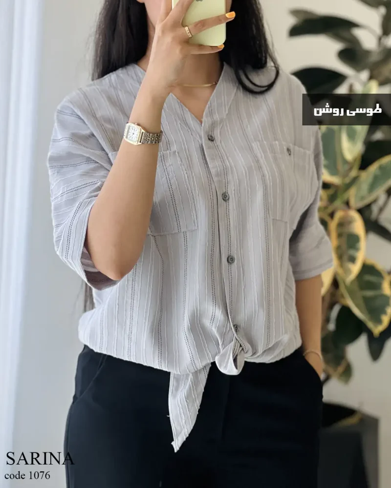 حراج مدل سارینا جنس لینن زارا کد 1076 - تصویر 3