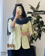کت مدل روما جنس لینن پنبه کد 1073 - تصویر 2