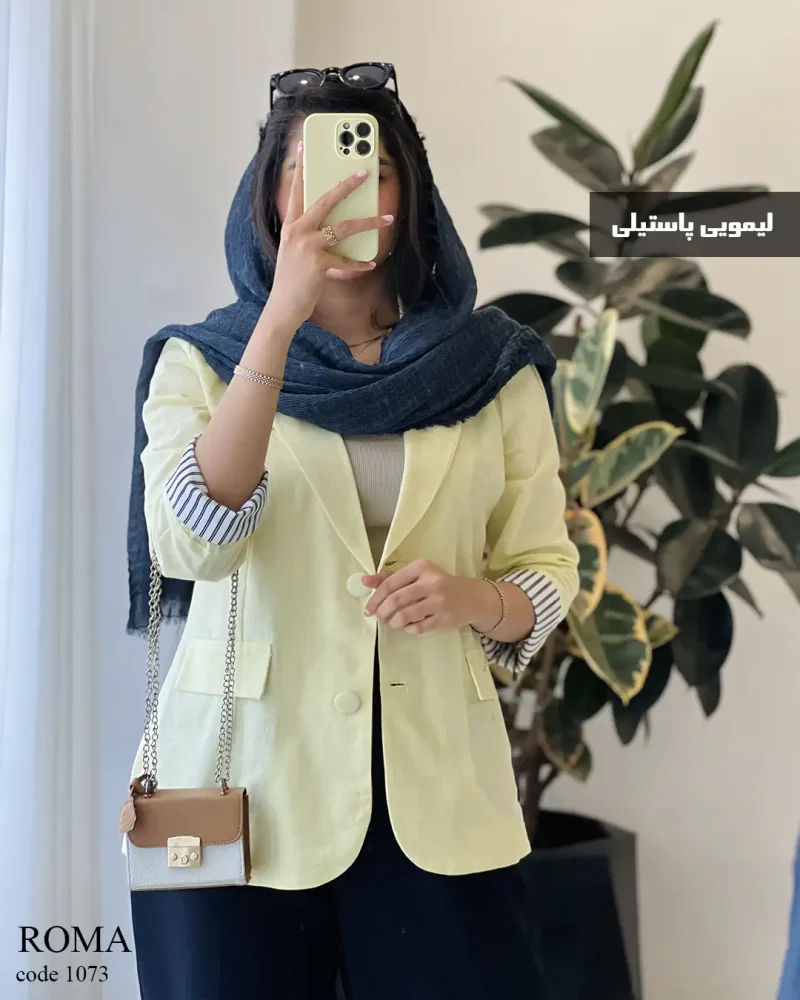 کت مدل روما جنس لینن پنبه کد 1073 - تصویر 2