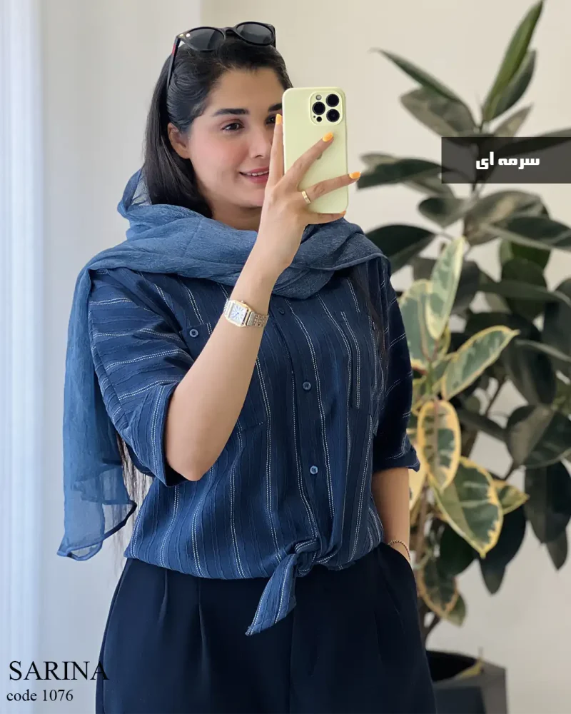 حراج مدل سارینا جنس لینن زارا کد 1076 - تصویر 2