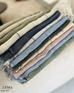 شال لما جنس نخ کنفی کد 1077 - تصویر 2