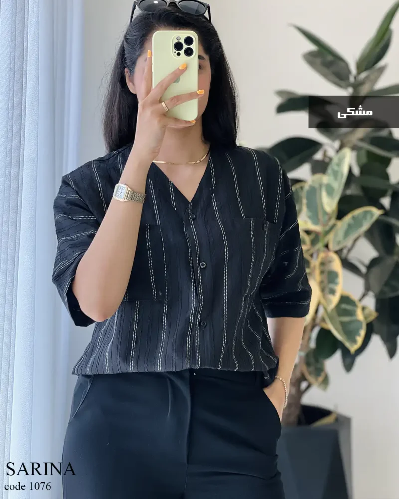 حراج مدل سارینا جنس لینن زارا کد 1076 - تصویر 4