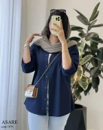 حراج مدل آساره جنس لینن ‌پنبه کد 1070 - تصویر 13