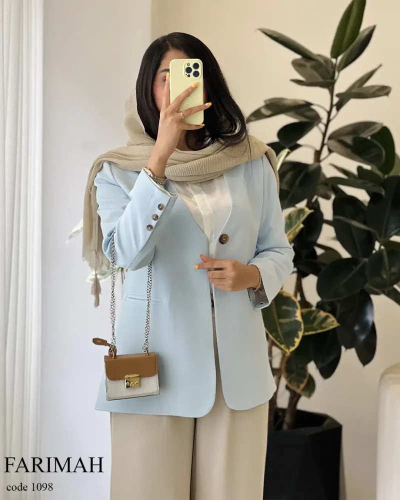 کت مدل فریماه جنس مازراتی کد 1098 - تصویر 3